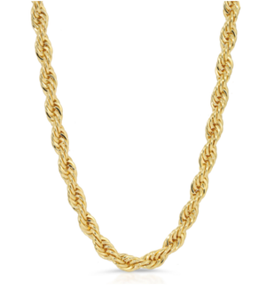 Gold Twisted Rope Necklace