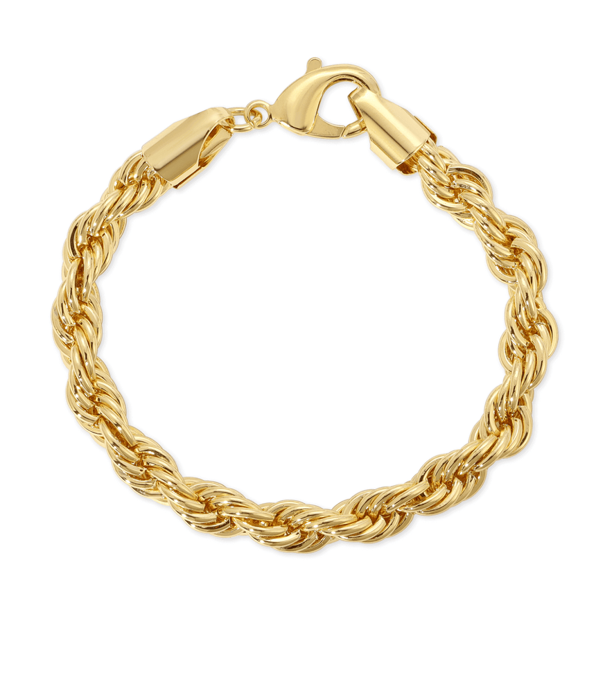 Chunky Gold Rope Chain Bracelet