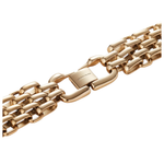 Gold Brick Link Bracelet