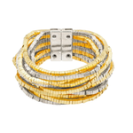 Gold + Rhodium Multi-Layered Bracelet