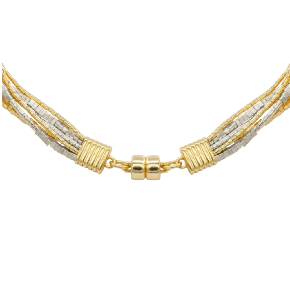 Gold + Rhodium Multi-Layered Necklace