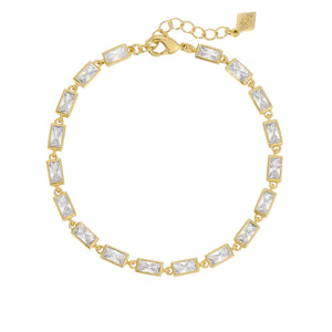 Gold Baguette Tennis Bracelet