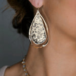 Gunmetal Teardrop Earrings