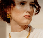 Gold Circular Earrings