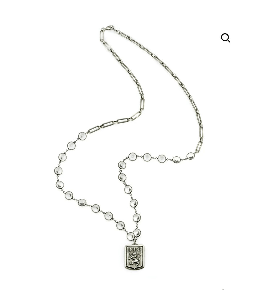 Sterling Silver Swarovski Crystal Necklace | French Kande - Sage Accessories