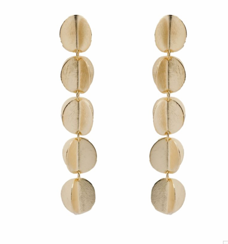
            
                Load image into Gallery viewer, Gold Organic Circle Earrings
            
        