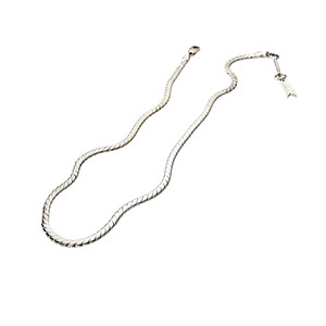 Silver Serpentine Chain Necklace