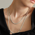 Silver Serpentine Chain Necklace