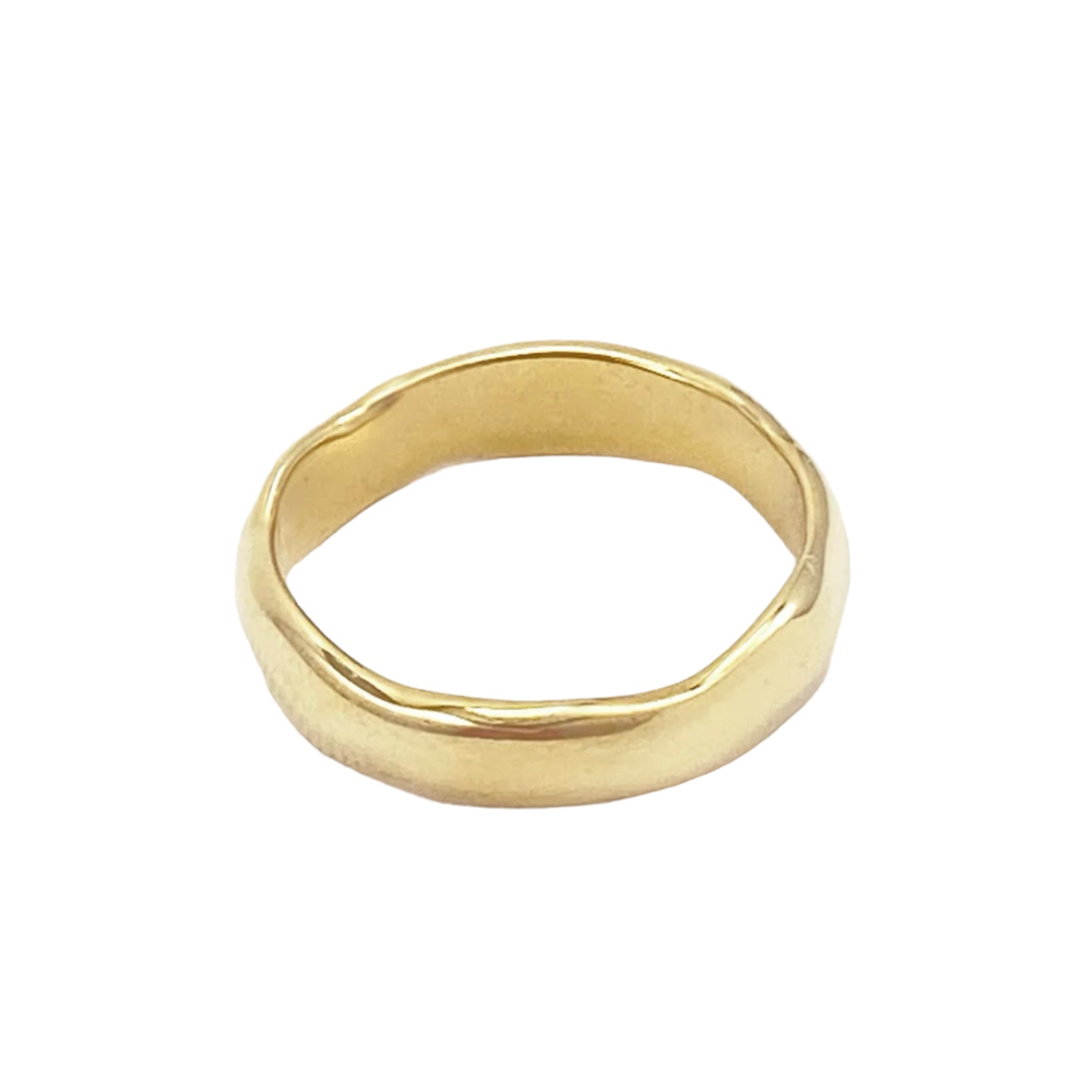 Gold Wavy Stackable Ring