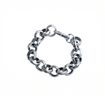 Chunky Silver Rolo Chain Bracelet