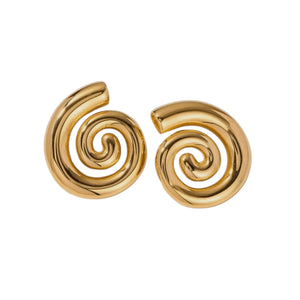 Gold Circular Earrings