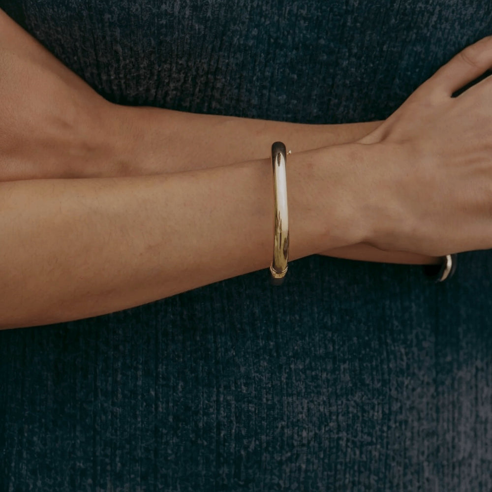 Gold Bangle Bracelet | Marcia Moran - Sage Accessories