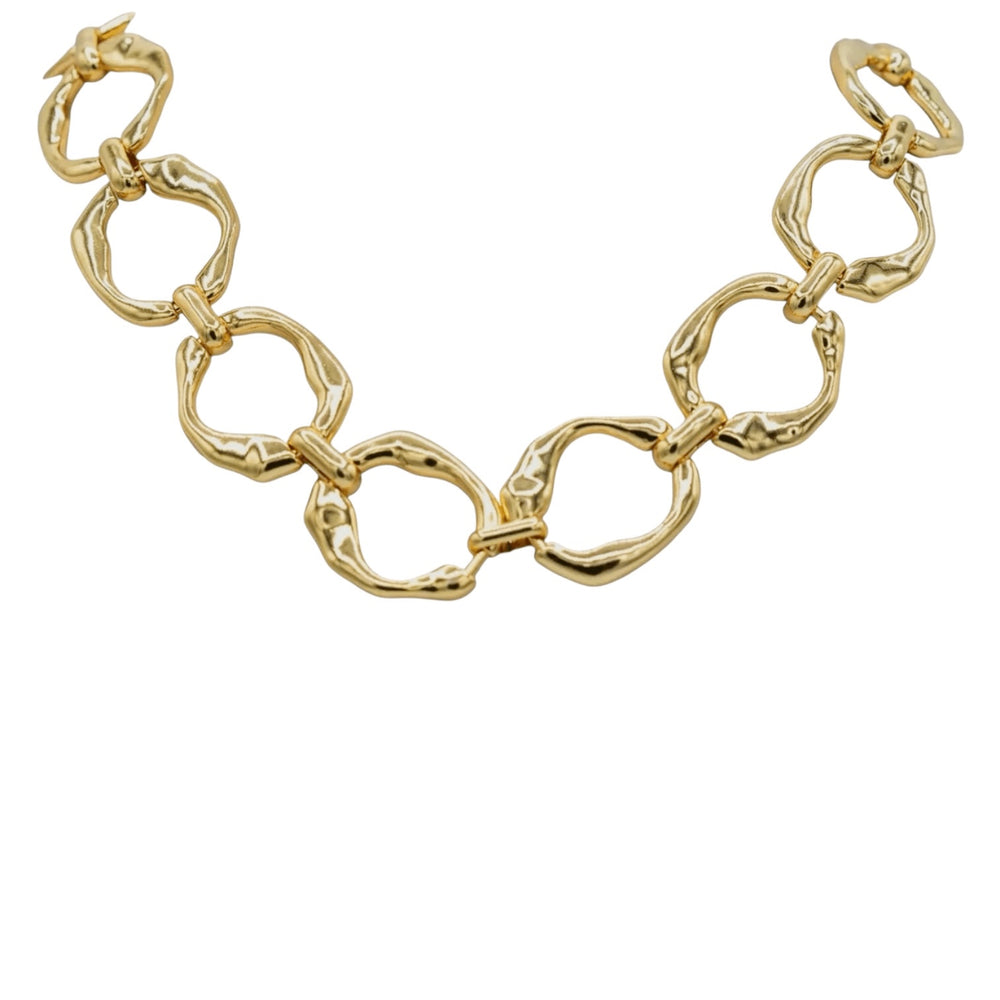Gold Organically Shaped Necklace | Marcia Moran - Sage Accessories