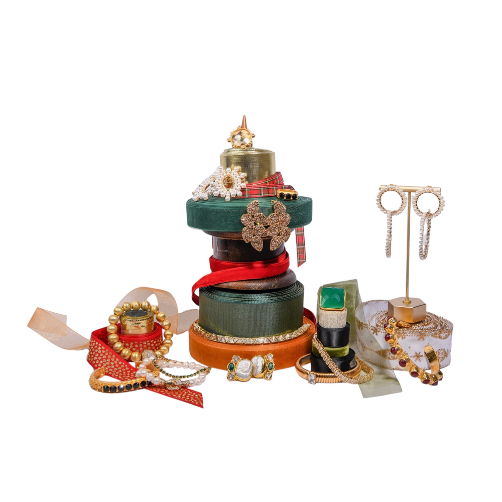 Gold Crystal Ring - 24K Gold Plated