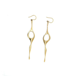 18K Gold Plated Squiggly Earring
